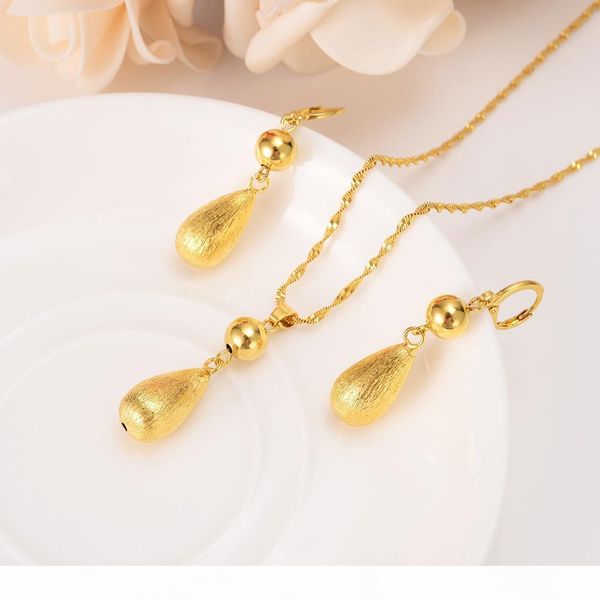 

a ball beads lengthen pendant earrings jewelry sets classical necklaces set solid gold gf africa wedding dowry party fine gifts, Silver