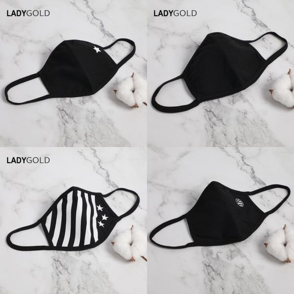 

dl in stock anti dust fa mout er pm2.5 mask dustproof anti- wasable i silk cotton masks tools#329, Black