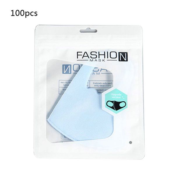 

100pcs mask packing bag resealable plastic storage bags mask zipper lock pouch h37c