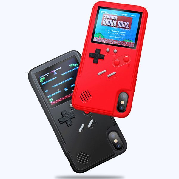 

retro gaming case for iphone 11 pro xs 10 max xr 7 8 plus color display gameboy phone case for huawei p20 p30 obudowy na telefon