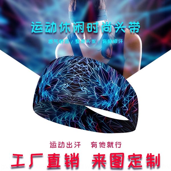 

a0mnp sports head hair men's and women's sweat-absorbing running sports head wear sweat-relieving band yoga fitness sweat-guiding, Yellow;black