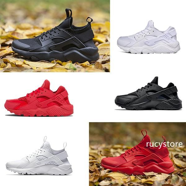 

huarache ultra running shoes for men & women, black white red sneakers triple huaraches sports shoes size 36-45