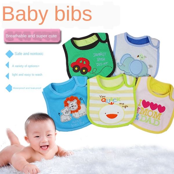 

new cotton baby children's bib saliva towel baby saliva towel cartoon bib 0.04
