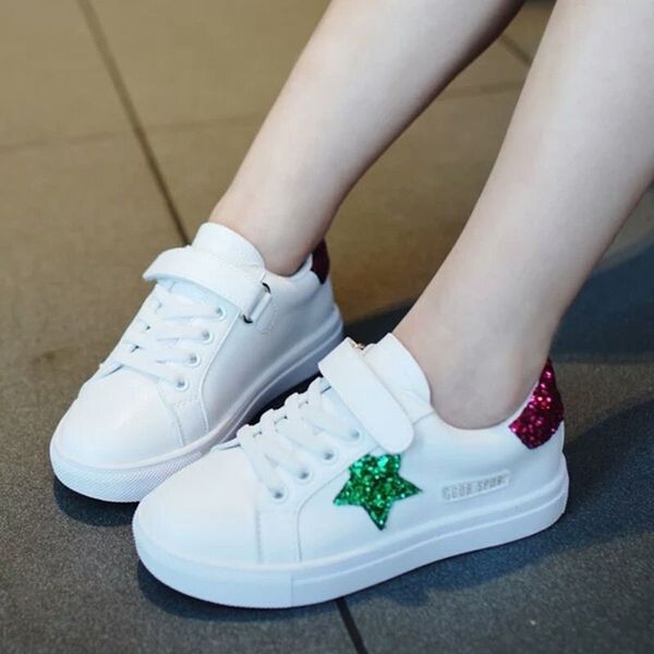 

x96pl girls white children's sneakers boys sports white primary school kindergarten children's board shoes breathable deodorant ca, Black