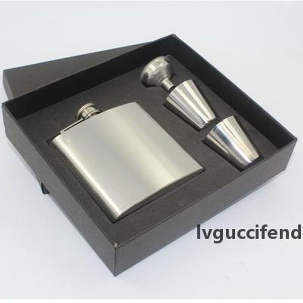 

7oz hip flask gift set flaon gift set stainless steel portable with 2 sglasses 1 funnel