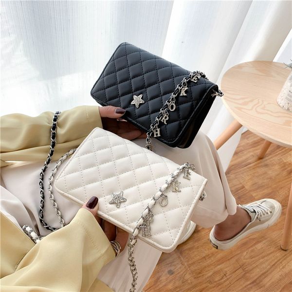 

casmor flag bag women 2020 new mini pu fashion shoulder bags chains diamond luxurious star handbags crossbody bags lady