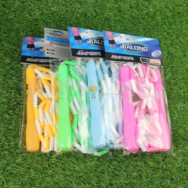 

children's cartoon primary school students bamboo beads beads rope skipping competition pattern rope skipping
