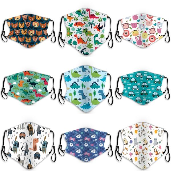 

2020 in stock fast ship kids and face masks with breathing valve 3-layer fashion designer mask dustproof earloop masks 03#651