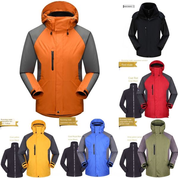 

un0cr двухсекционного ветрозащитные водонепроницаемого wo outdoor три-в-один новой двухсекционная куртки куртки мужских ветрозащитной водоне, Blue;black