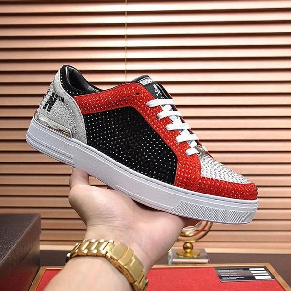

men casual shoes fashion sneaker leather platform sneakers tennis breathable outdoor sneakers scarpe da uomo luxury design pw665 sale lo -to