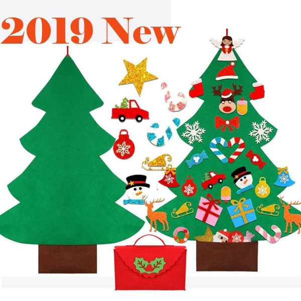 

artificial christmas tree diy felt tree toy christmas balls new year decoration xmas table decorations runner cover