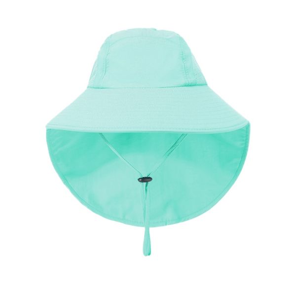 

открытые дети защита от солнца caps дышащего uv пешеходных boonie hat cap рыбалки широких шляп с шеей лоскут, Black