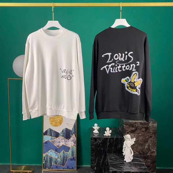 

22020mens clothing homme hooded sweatshirts mens women designer hoodies high street print hoodies pullover winter sweatshirts s-2xl8, White;black