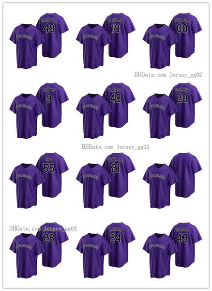 

colorado rockies men women youth 27 trevor story 17 todd helton 28 nolan arenado home baseball jersey, Black