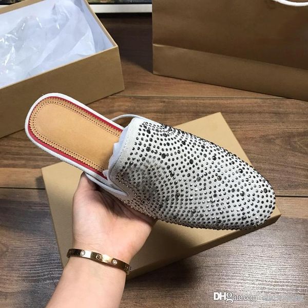 

baotou slippers summer outdoor beach lazy slippers designer luxury women slippers red low-hee fashion brand casual sandals, Black