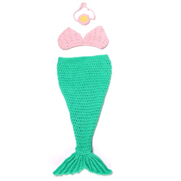 

dx154 handmade knitted wool all-match newborn baby prop costume props mermaid suit handmade knitted wool all-match newborn baby pgraphy, Yellow