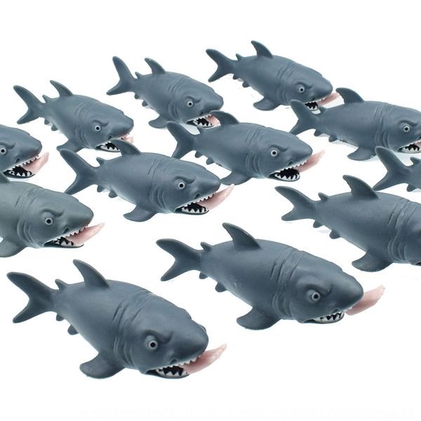 

creative novel spoof squeezing spitting feet shark eating people toy shark spoof trick making people vent decompression toy