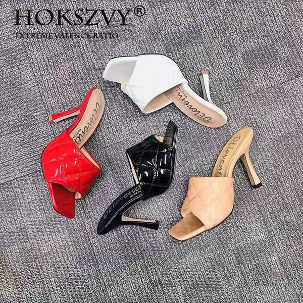 

2020 summer fashion high heels rhombus wine glass women sandals daily casual large size 43 women slippers zl, Black