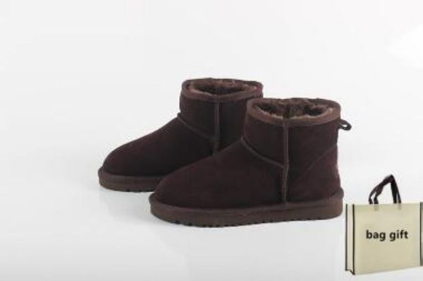 Botas de couro de bota de neve botas de neve clássico inverno mantém quente mini curto 58541 moda feminina feminina de navio grátis shones femininos