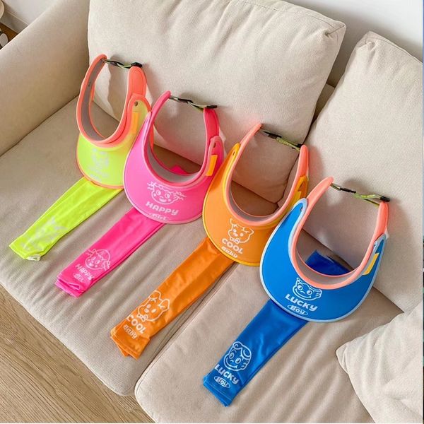 

children's uv-proof empty summer thin boys and girls children's hatanti uv sun hatcute super cute cartoon cool hat baby sun hat, Yellow