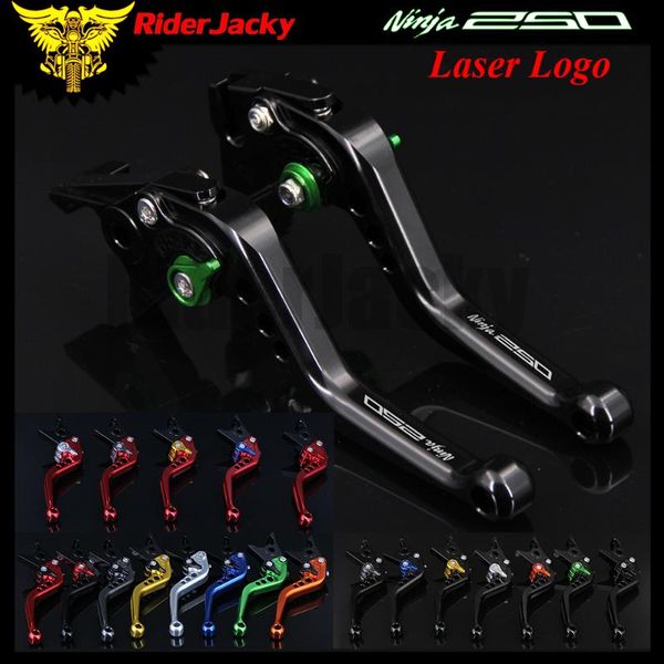 

riderjacky мотоцикл аксессуары короткие тормозные рычаги сцепления для ninja 250r ninja 250 ninja250 2008-2012 2009 2010 2011