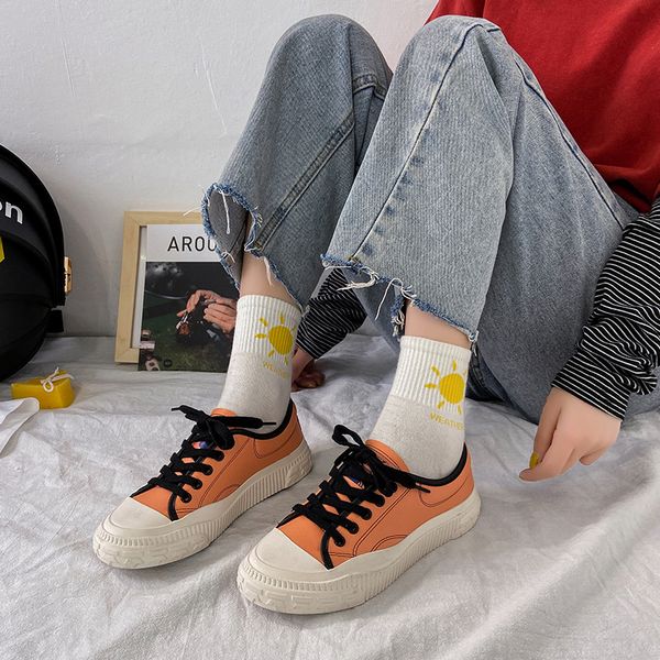 

обувь женщина flats all-match круглый toe 2020 женская мода espadrilles платформа осень повседневная женщина кроссовки платье малый новый, Black