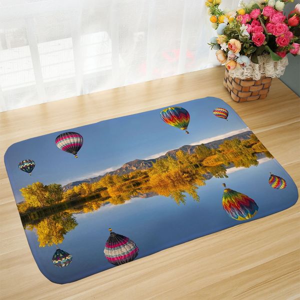 

anti-skid dust-absorbing for living room art landscape printing floor floor mat bathroom door mat