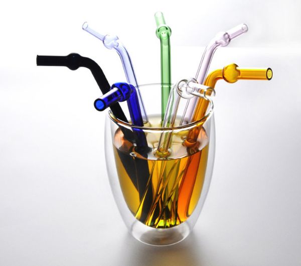 

the latest glass straws, heat-resistant color beverage straws, environmentally friendly transparent multicolor glass tubes, ing