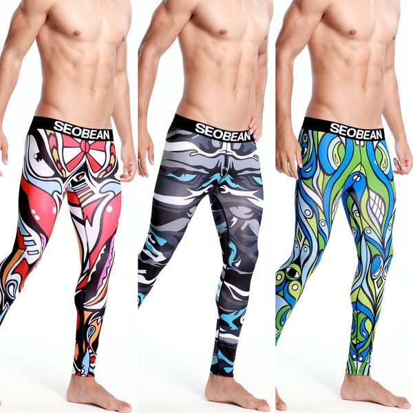 

seobean xibin tight мужских осенних брюки мода спортивных лосины плотно модные мужские осенние брюки, Black;brown