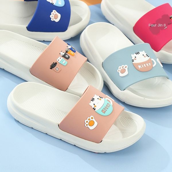 

e6sgs 2020 new children' summer indoor children children children' slippers soft bottom ultra light eva cartoon boys and girls h, Black;grey