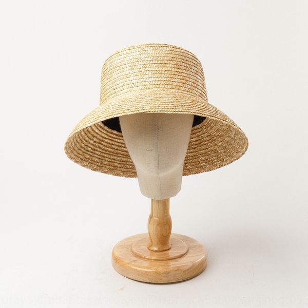 

summer new children's basin-type fisherman large eaves straw hat outdoor tourism sunscreen beach holiday straw plaited fisherman hat, Blue;gray
