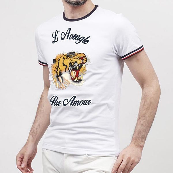 

luxury designer brand new summer patagonia t shirt men women fashion landscape print short sleeves cotton q7 mens, White