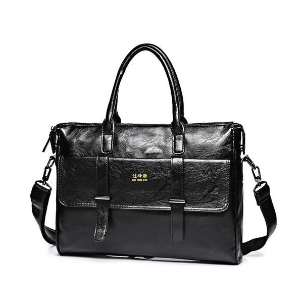 

hard computer briefcase handbag men's bag business leather shoulder messenger bag casual briefcase