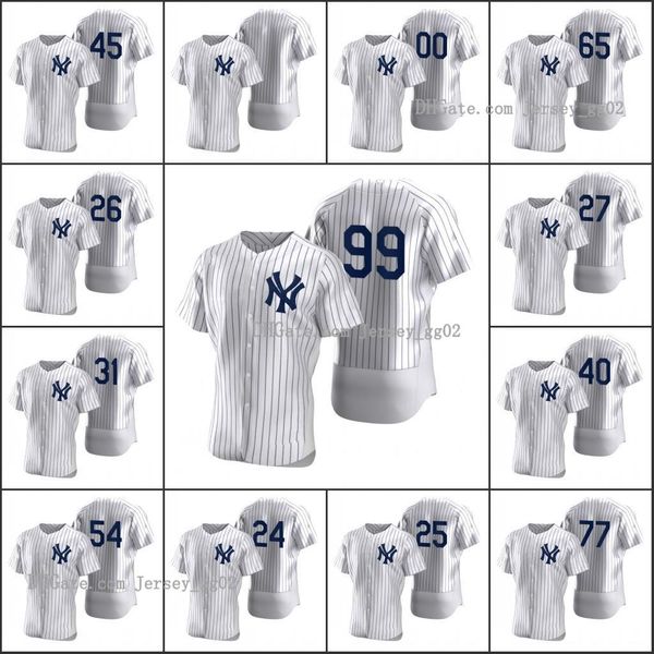 

new york yankees #99 aaron judge 24 gary sanchez 45 gerrit cole men women youth custom white 2020 authentic jersey, Black