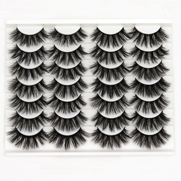 

10/20pairs handmade mink eyelashes makeup 3d mink lashes natural false eyelashes long extension 10 pairs fake eyelash