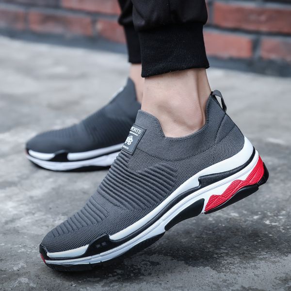 

casual shoes men comfortable outdoor autumn vulcanize shoes men's high quatily fashion sneakers zapatillas hombre leisure, Black