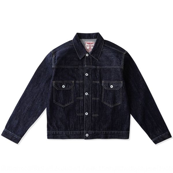 

narrow american style loose 507 red ear tannin denim jacket mbbcar amicha wash jacket for men, Black;brown
