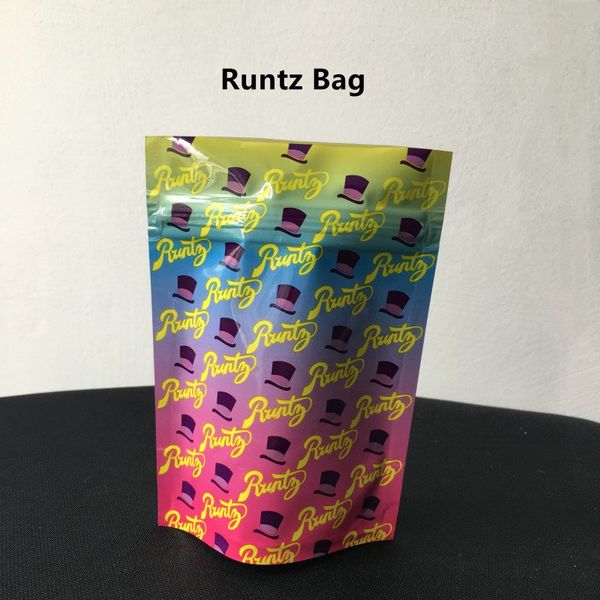 

2020 runtz пустые пластиковые майларовые сумки 7g stand up pounch цветов для хранения продуктов zip замок упаковка мешок пахнут proof reseal