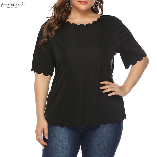 

plus size short sleeve blouses women o neck solid color casual ladies fashion large size summer shirts blusas mujer 10, White