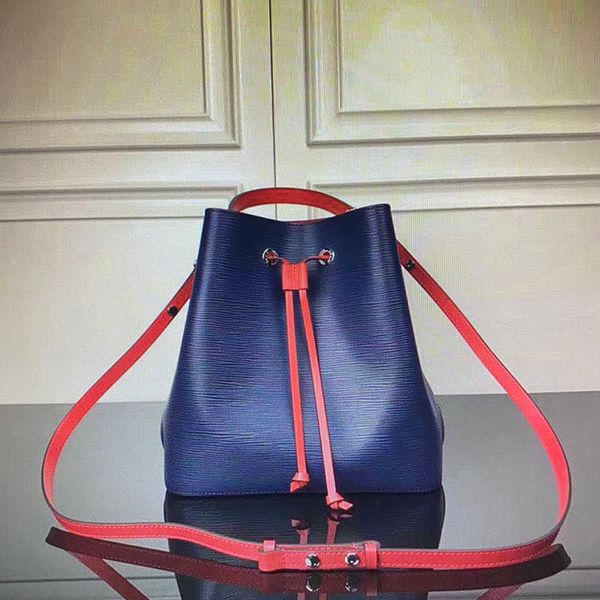 

m54367 women classic m55303 shoulder ket handbags leather crossbody bag neo noé drawstring tote noe fashion real buc bag boeu, Red;black