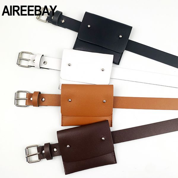 

designer bag 2020 new women leather small waist bag korean style fashion pu coin purse bag ladies waist belts
