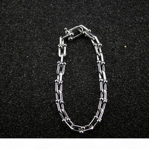 

punk gold bracelet for women u chain titanium steel hardwear series woman party bracelets on sale, Golden;silver