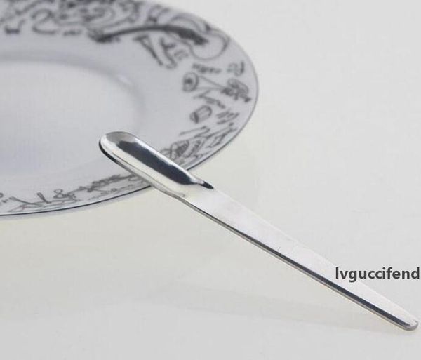 

stainless steel long handle straight stirring coffee espresso spoon ice cream dessert scoop mixing teaspoons kitchen tool