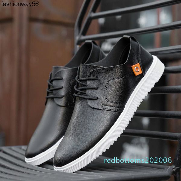 

2019 new british style men quality casual shoes lightweight paris design comfortable breathable flat shoes men k8-54 r06, Black