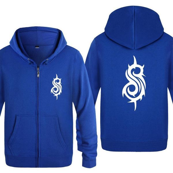 

slipknot rock band sweatshirts men 2018 mens zipper hooded fleece hoodies cardigans, Black