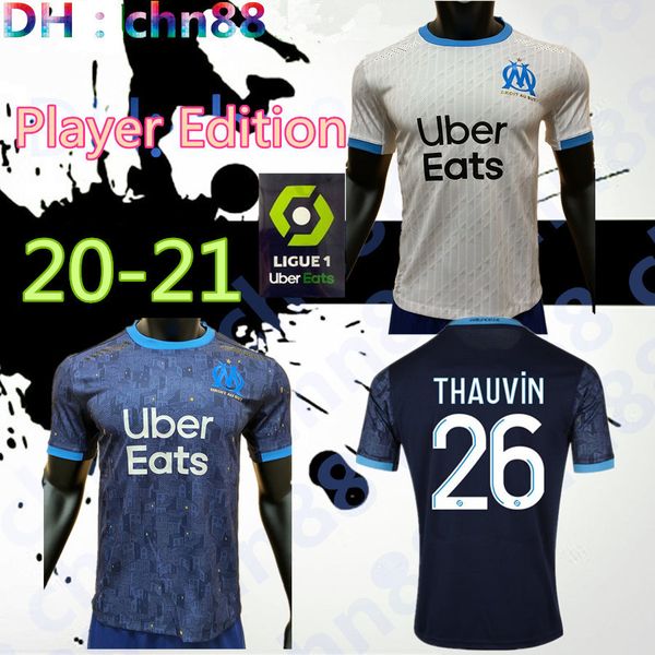 

thailand maillot om olympique de marseille soccer jersey 2020 player version marseille maillot de foot benedetto payet 20 21 thauvin shirts, Black;yellow