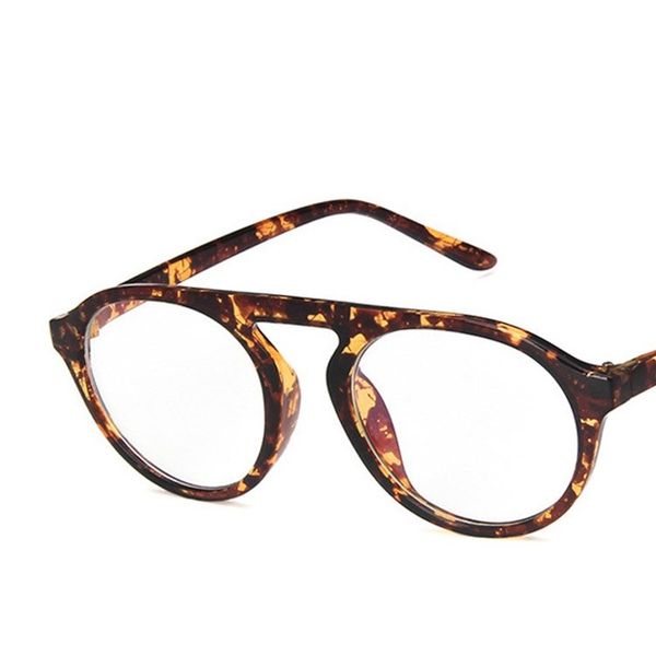 

2020 new vintage round women optical eyeglasses fashion big frame plastic computer eye glasses classic anti-blue light glasses, Black