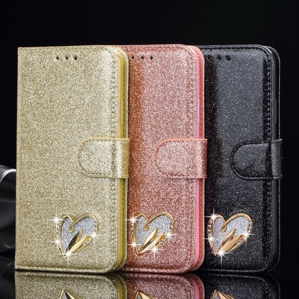 

pepmune luxury wallet flip case for iphone 11 pro max x xr xs bling glitter leather phone cover for iphone 7 plus 8 6s 6 5 5s se