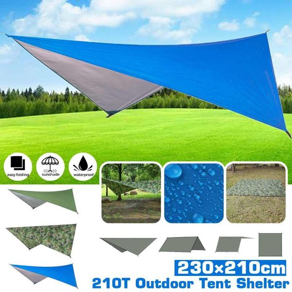 

tents and shelters 230x210mm outdoor waterproof sun shelter tent tarp anti-uv beach shade garden camping hammock rain sunshade awning