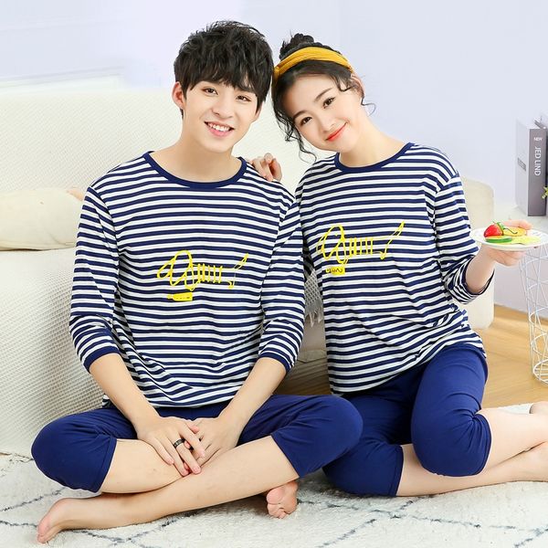 

новые пижамы домой пижамы пижамы pajamass девушки хлопка свет втулки дома двухсекционный в большом пижама, Blue;red